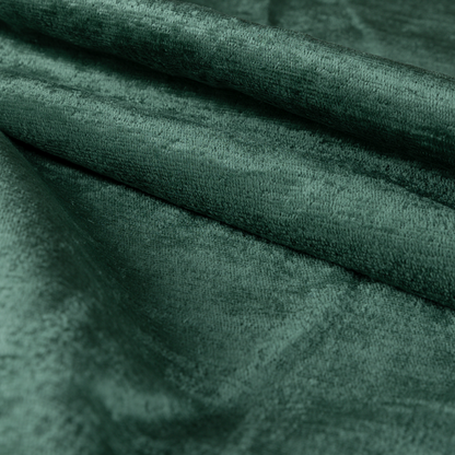 Melbourne Chenille Plain Emerald Green Upholstery Fabric CTR-1515 - Handmade Cushions