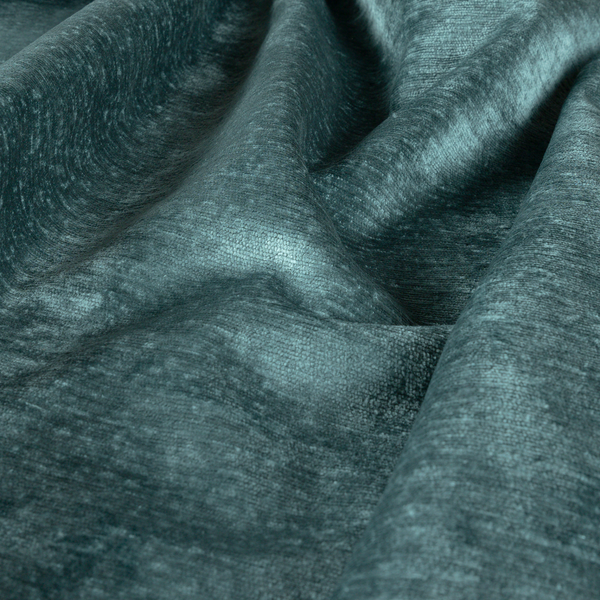 Melbourne Chenille Plain Blue Upholstery Fabric CTR-1516 - Handmade Cushions
