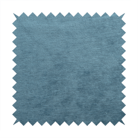 Melbourne Chenille Plain Blue Upholstery Fabric CTR-1520