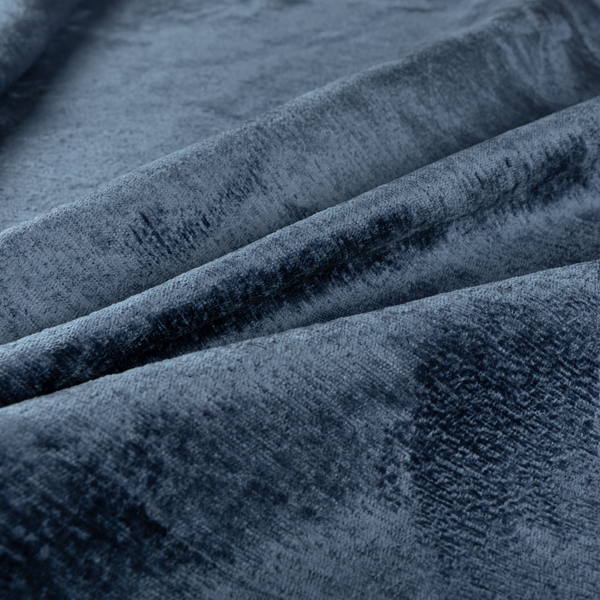 Melbourne Chenille Plain Blue Upholstery Fabric CTR-1522