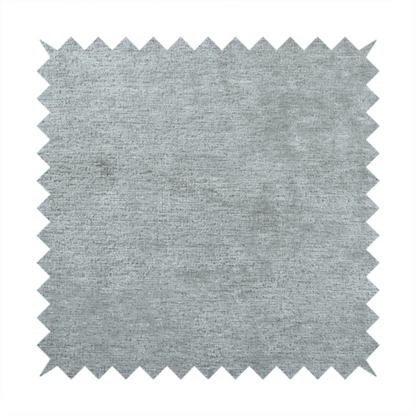 Melbourne Chenille Plain Silver Upholstery Fabric CTR-1525