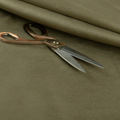 Wilson Soft Suede Green Colour Upholstery Fabric CTR-1529 - Made To Measure Curtains