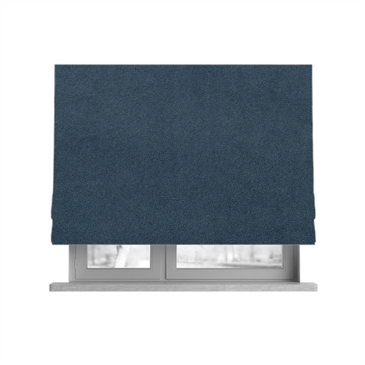 Wilson Soft Suede Blue Colour Upholstery Fabric CTR-1534 - Roman Blinds