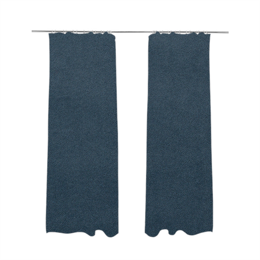 Wilson Soft Suede Blue Colour Upholstery Fabric CTR-1534 - Made To Measure Curtains