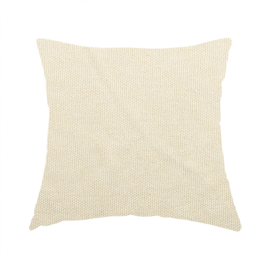 Windsor Soft Basket Weave Clean Easy White Upholstery Fabric CTR-1547 - Handmade Cushions