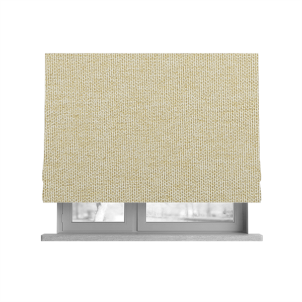 Windsor Soft Basket Weave Clean Easy Yellow Lemon Upholstery Fabric CTR-1551 - Roman Blinds