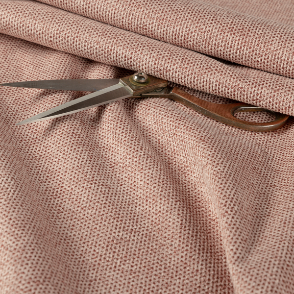 Windsor Soft Basket Weave Clean Easy Pink Upholstery Fabric CTR-1556 - Made To Measure Curtains