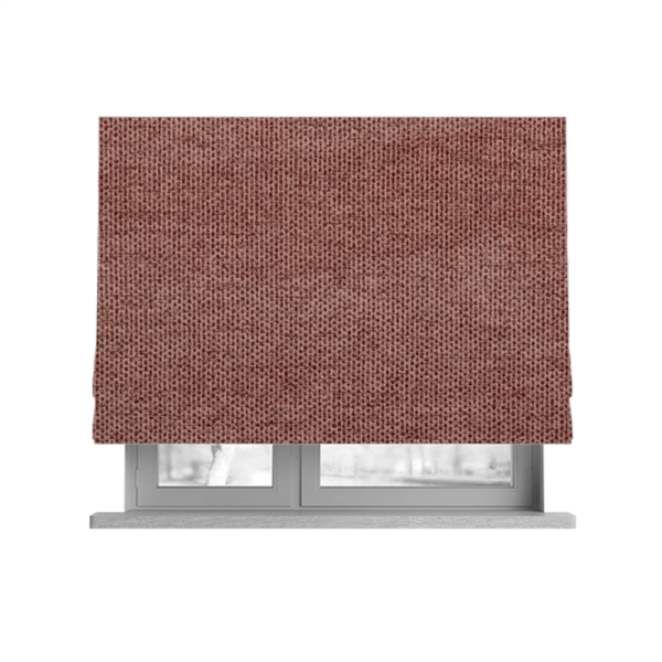 Windsor Soft Basket Weave Clean Easy Raspberry Red Upholstery Fabric CTR-1557 - Roman Blinds