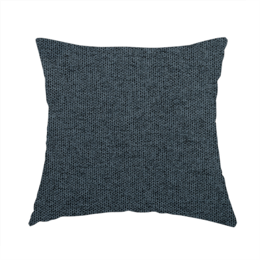 Windsor Soft Basket Weave Clean Easy Navy Blue Upholstery Fabric CTR-1563 - Handmade Cushions