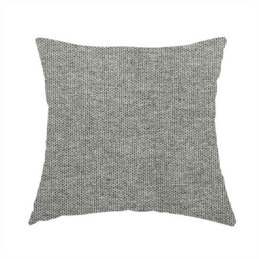 Windsor Soft Basket Weave Clean Easy White Grey Upholstery Fabric CTR-1565 - Handmade Cushions