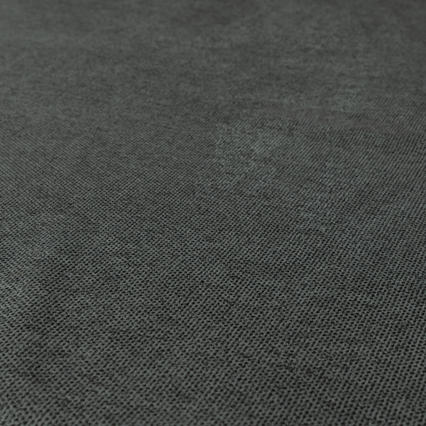 Windsor Soft Basket Weave Clean Easy Dark Grey Upholstery Fabric CTR-1568