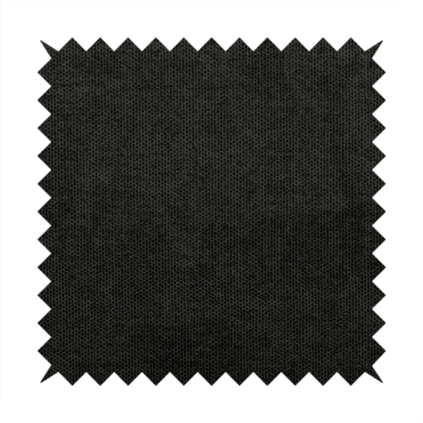Windsor Soft Basket Weave Clean Easy Black Upholstery Fabric CTR-1569 - Roman Blinds