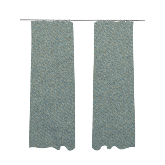 Sunrise Textured Chenille Clean Easy Blue Upholstery Fabric CTR-1570 - Made To Measure Curtains