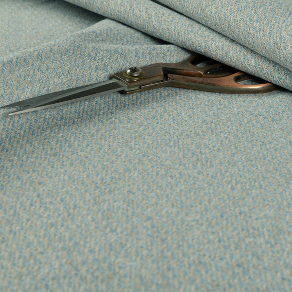 Sunrise Textured Chenille Clean Easy Blue Upholstery Fabric CTR-1570 - Made To Measure Curtains