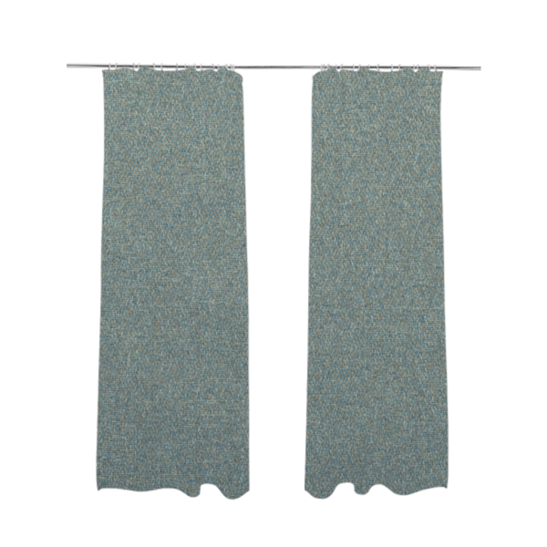 Sunrise Textured Chenille Clean Easy Blue Upholstery Fabric CTR-1571 - Made To Measure Curtains