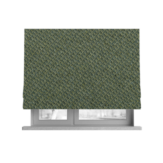 Sunrise Textured Chenille Clean Easy Green Blue Upholstery Fabric CTR-1574 - Roman Blinds