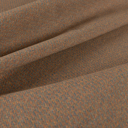 Sunrise Textured Chenille Clean Easy Orange Blue Upholstery Fabric CTR-1576 - Roman Blinds