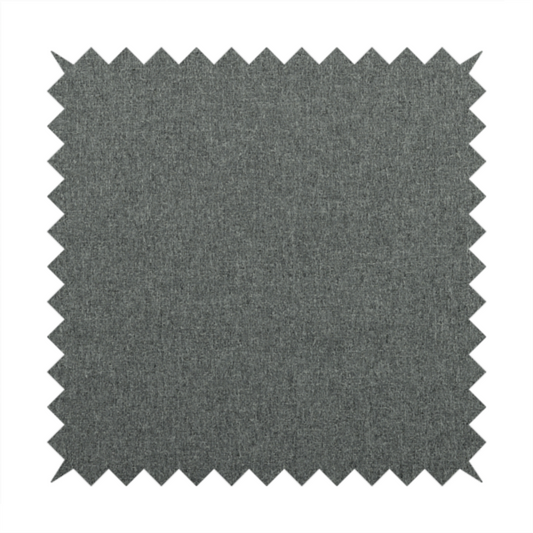 Sunrise Textured Chenille Clean Easy Dark Grey Upholstery Fabric CTR-1591