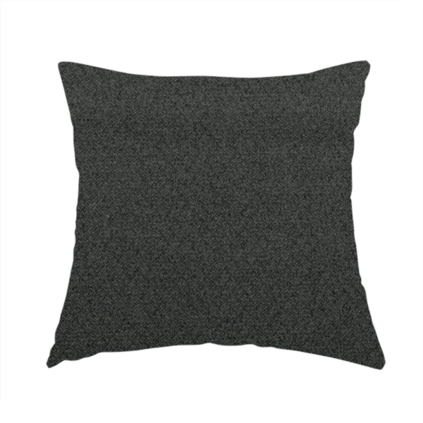 Sunrise Textured Chenille Clean Easy Charcoal Grey Upholstery Fabric CTR-1592 - Handmade Cushions