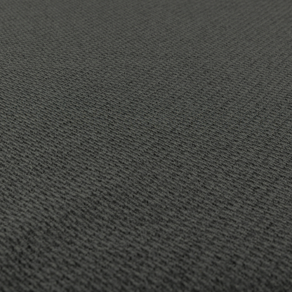 Sunrise Textured Chenille Clean Easy Charcoal Grey Upholstery Fabric CTR-1592