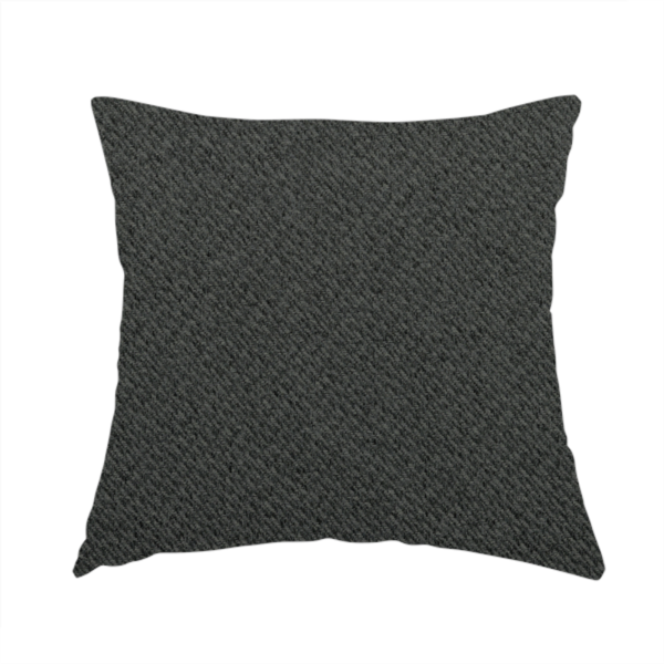 Sunrise Textured Chenille Clean Easy Charcoal Grey Upholstery Fabric CTR-1593 - Handmade Cushions