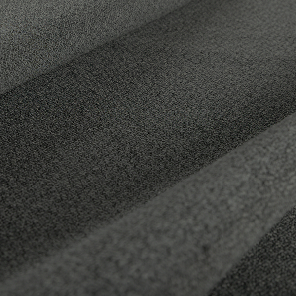 Sunrise Textured Chenille Clean Easy Charcoal Grey Upholstery Fabric CTR-1593 - Roman Blinds