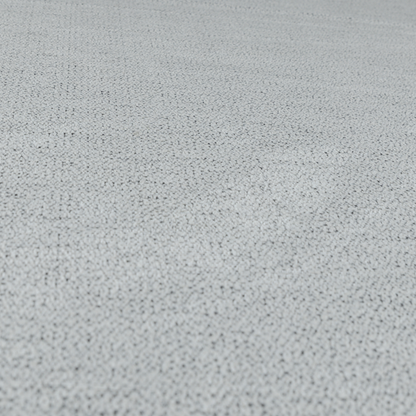 Manekpore Soft Plain Chenille Water Repellent White Upholstery Fabric CTR-1594