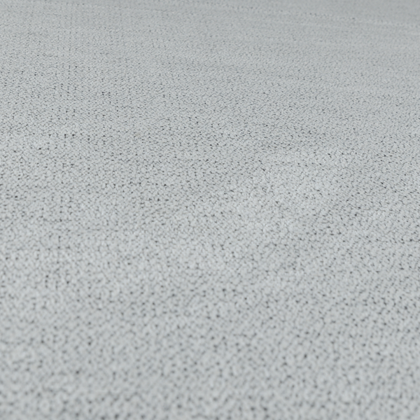 Manekpore Soft Plain Chenille Water Repellent White Upholstery Fabric CTR-1594 - Handmade Cushions