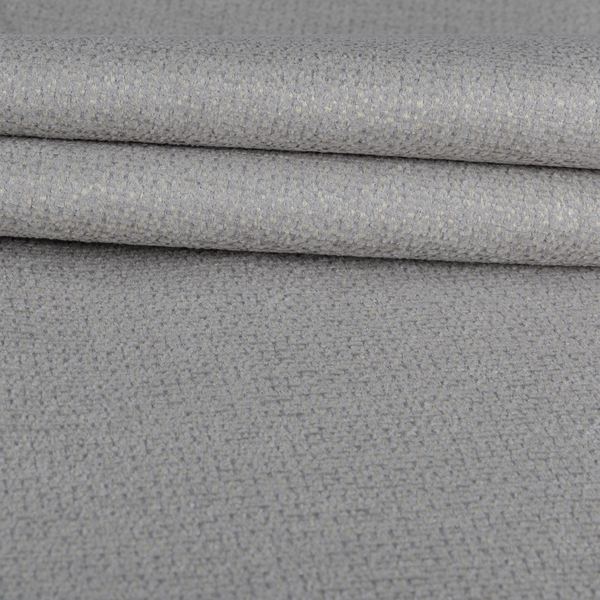 Manekpore Soft Plain Chenille Water Repellent Grey Beige Upholstery Fabric CTR-1598 - Roman Blinds