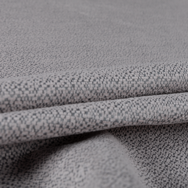 Manekpore Soft Plain Chenille Water Repellent Pink Grey Upholstery Fabric CTR-1600 - Handmade Cushions