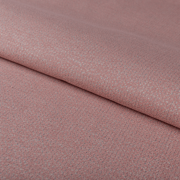 Manekpore Soft Plain Chenille Water Repellent Salmon Pink Upholstery Fabric CTR-1603 - Roman Blinds