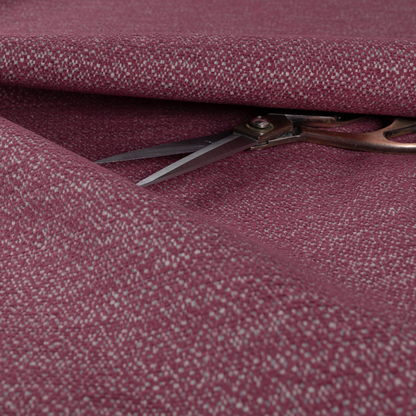 Manekpore Soft Plain Chenille Water Repellent Red Upholstery Fabric CTR-1604 - Made To Measure Curtains