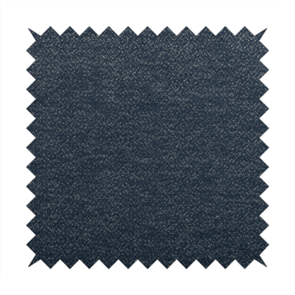 Manekpore Soft Plain Chenille Water Repellent Denim Blue Upholstery Fabric CTR-1605 - Roman Blinds