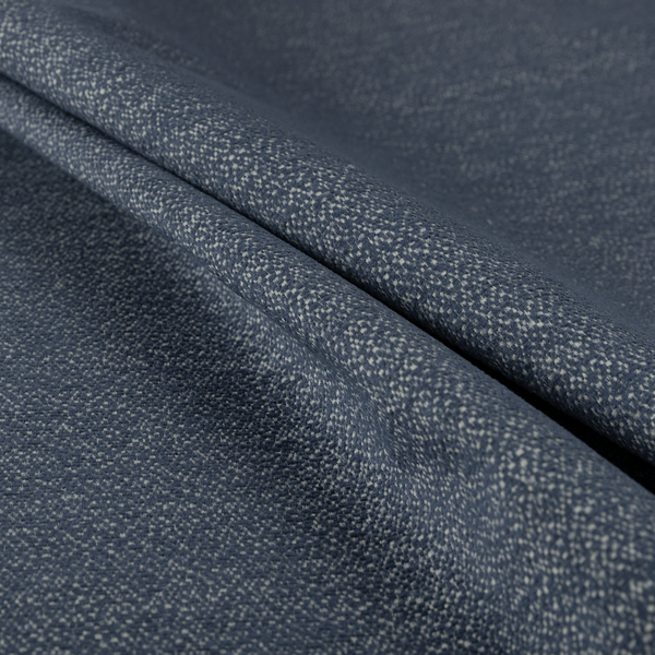 Manekpore Soft Plain Chenille Water Repellent Denim Blue Upholstery Fabric CTR-1605 - Made To Measure Curtains