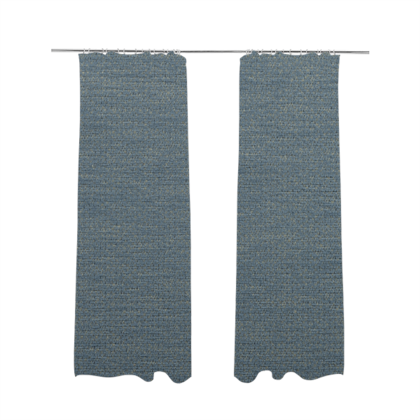 Manekpore Soft Plain Chenille Water Repellent Sky Blue Upholstery Fabric CTR-1607 - Made To Measure Curtains