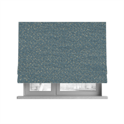 Manekpore Soft Plain Chenille Water Repellent Light Blue Upholstery Fabric CTR-1608 - Roman Blinds