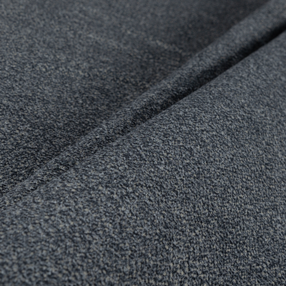 Manekpore Soft Plain Chenille Water Repellent Dark Grey Upholstery Fabric CTR-1612