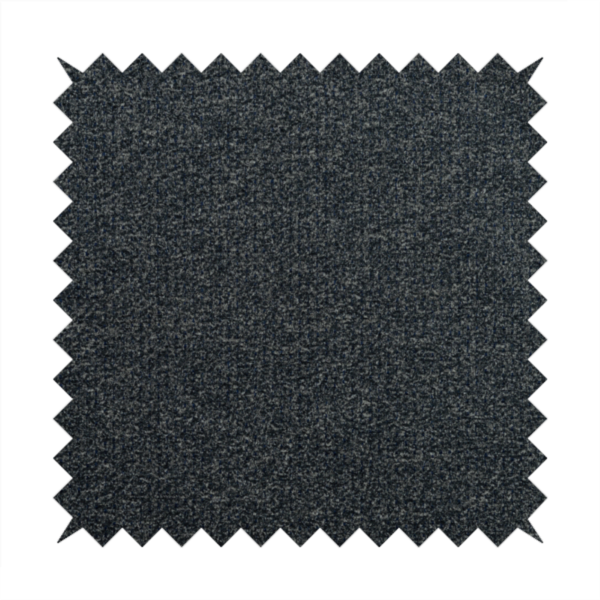 Manekpore Soft Plain Chenille Water Repellent Black Grey Upholstery Fabric CTR-1613