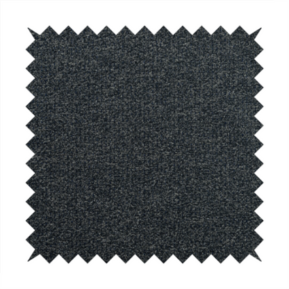 Manekpore Soft Plain Chenille Water Repellent Black Grey Upholstery Fabric CTR-1613