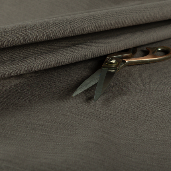 Spirit Plain Chenille Water Repellent Brown Upholstery Fabric CTR-1614 - Made To Measure Curtains