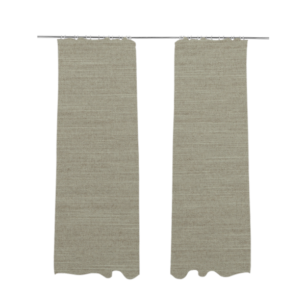 Spirit Plain Chenille Water Repellent Beige Upholstery Fabric CTR-1616 - Made To Measure Curtains