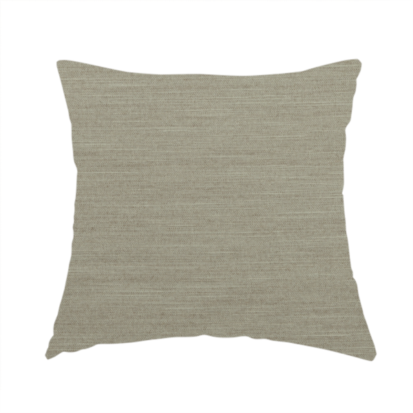 Spirit Plain Chenille Water Repellent Beige Upholstery Fabric CTR-1616 - Handmade Cushions