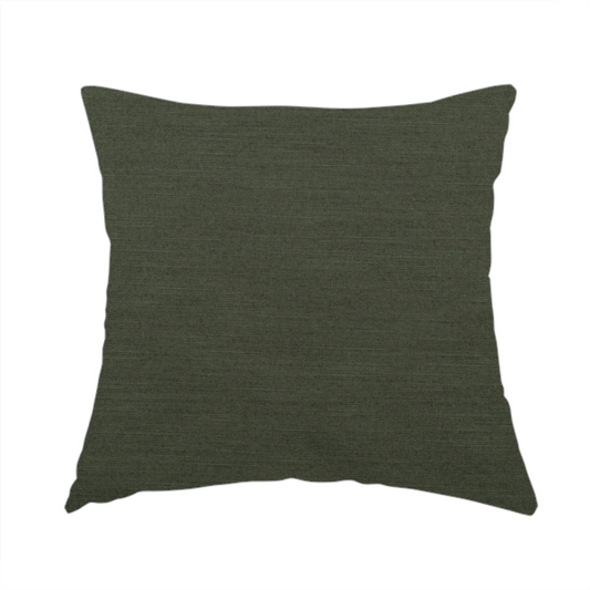 Spirit Plain Chenille Water Repellent Green Upholstery Fabric CTR-1620 - Handmade Cushions
