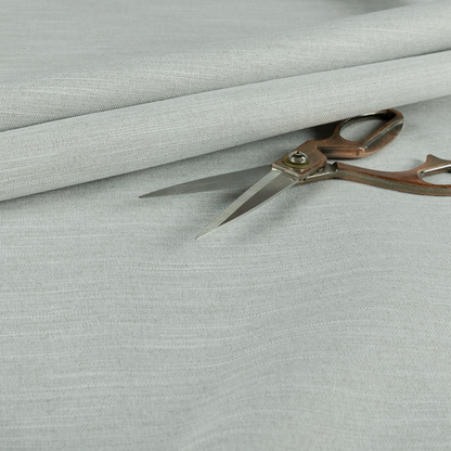 Spirit Plain Chenille Water Repellent Silver Upholstery Fabric CTR-1621 - Made To Measure Curtains