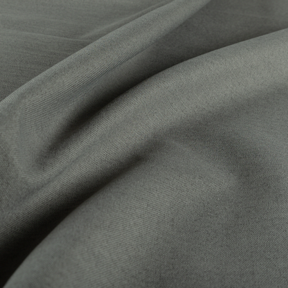 Spirit Plain Chenille Water Repellent Grey Upholstery Fabric CTR-1622 - Made To Measure Curtains