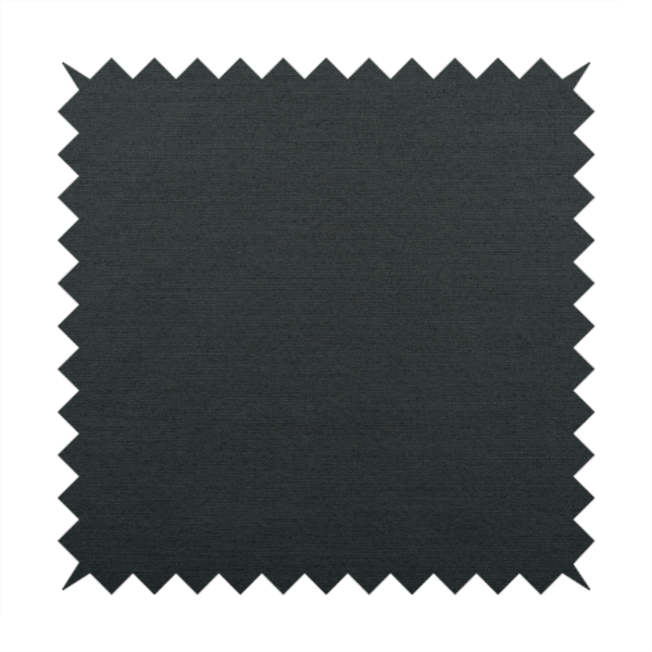 Spirit Plain Chenille Water Repellent Black Upholstery Fabric CTR-1623 - Roman Blinds