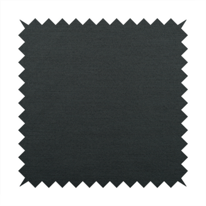 Spirit Plain Chenille Water Repellent Black Upholstery Fabric CTR-1623