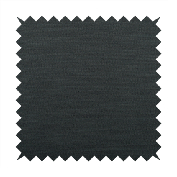 Spirit Plain Chenille Water Repellent Black Upholstery Fabric CTR-1623 - Made To Measure Curtains