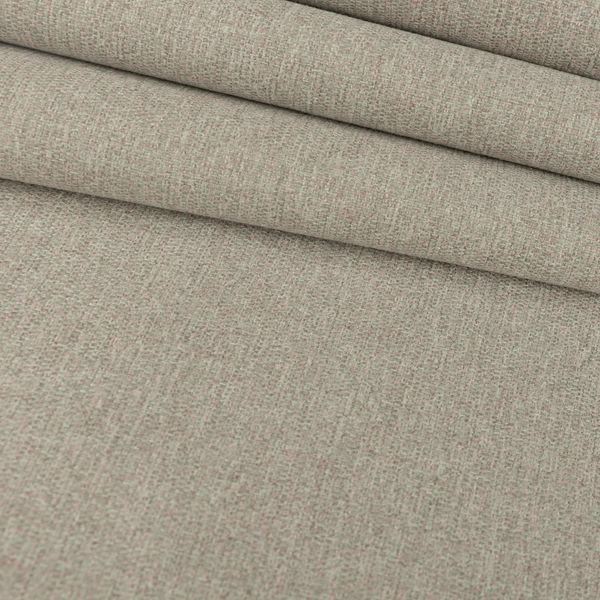 Jordan Soft Touch Chenille Plain Water Repellent Pink Silver Upholstery Fabric CTR-1626 - Roman Blinds