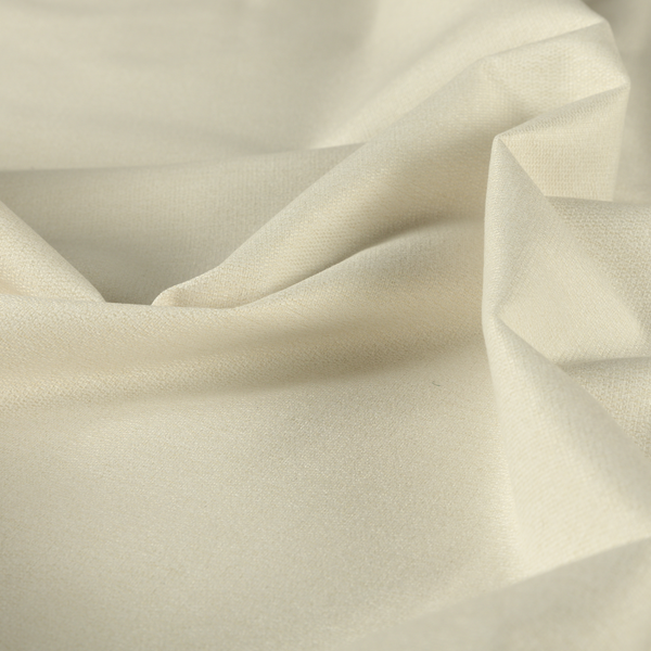 Jordan Soft Touch Chenille Plain Water Repellent White Upholstery Fabric CTR-1627 - Roman Blinds